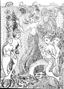 Underwater mermaid play